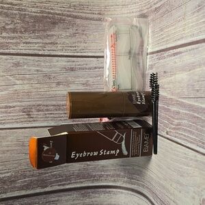 Elaimei Eyebrow Stamp Kit Medium Brown 03 Brand New in Box Kit Set**